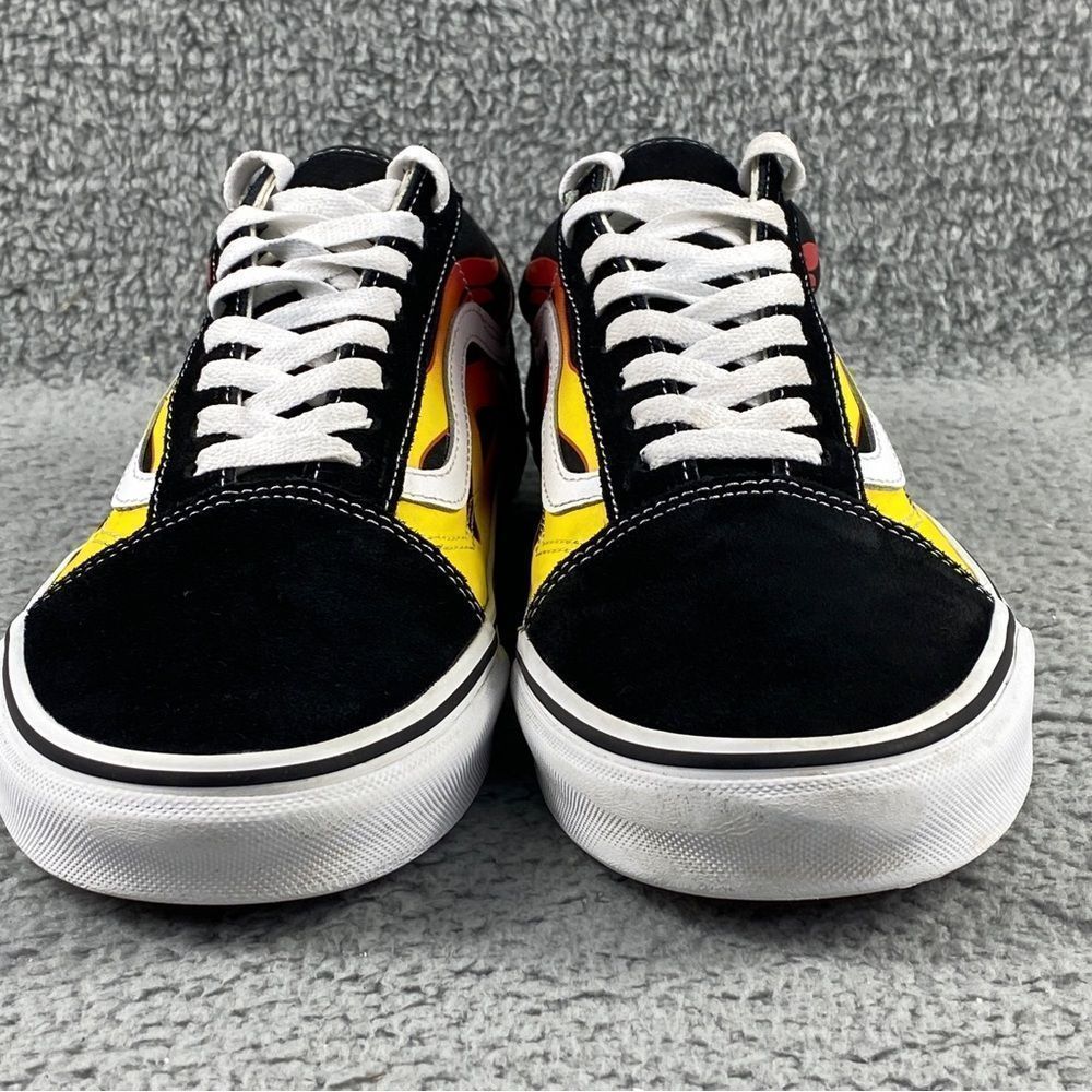 VANS FLAME OLD SKOOL SHOES MANS 11.5 PRINTS LACE UP MULTI COLOR SUEDE SNEAKERS - Picture 3 of 16